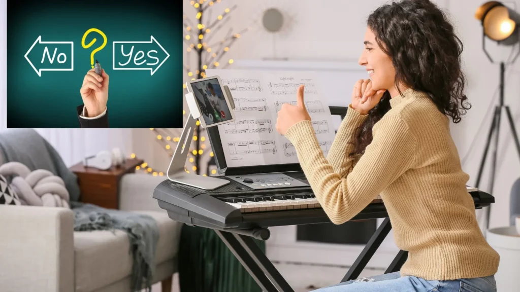 Learning piano online